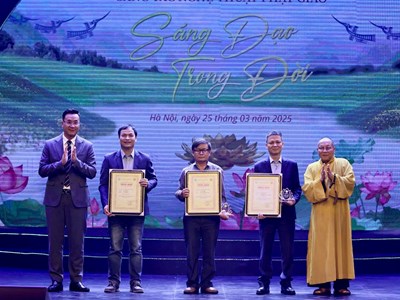 Trao giải Cuộc vận động sáng tác nghệ thuật Phật giáo 