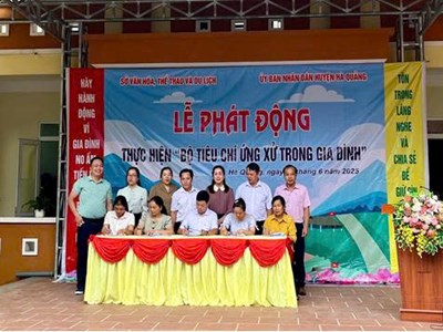 Cao Bằng phát động bộ tiêu chí ứng xử trong gia đình năm 2025