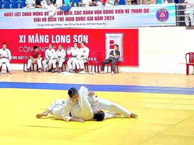 Hơn 600 VĐV tranh tài tại Giải vô địch trẻ Judo quốc gia năm 2024