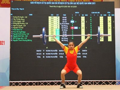 Hơn 200 vận động viên sẽ tranh tài tại Giải vô địch Cử tạ các CLB quốc gia 2024