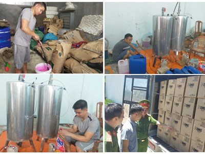 Phát hiện hai cơ sở sản xuất nước giặt giả thương hiệu OMO chuyên bán trên Shopee