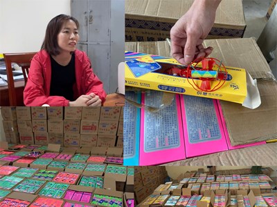 Thu giữ hơn 2 tấn pháo hoa nổ do nước ngoài sản xuất 