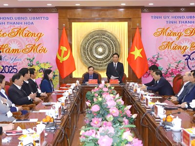 Thường trực Tỉnh ủy gặp mặt nhà khoa học, trí thức, văn nghệ sĩ, nhà báo nhân dịp Tết nguyên đán Ất Tỵ 2025