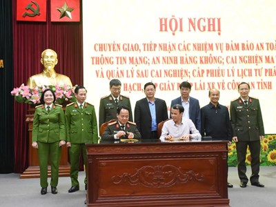 Công an Thanh Hóa tiếp nhận 5 chức năng, nhiệm vụ của các Sở, ngành