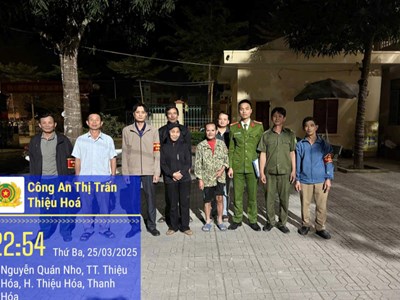 Người dân viết thư cảm ơn công an hỗ trợ tìm lại người thân