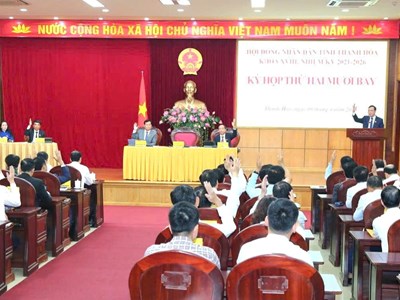 HĐND tỉnh Thanh Hoá thông qua 25 nghị quyết quan trọng