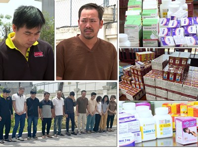 Triệt phá đường dây sản xuất, buôn bán thuốc tân dược giả quy mô hàng trăm tỉ đồng