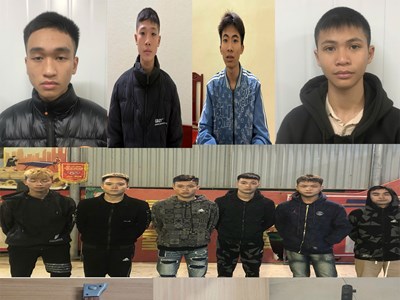 Khởi tố 10 đối tượng vác dao, kiếm đuổi đánh nhau gây náo loạn