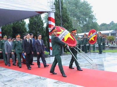 Thanh Hóa tổ chức trọng thể lễ truy điệu, an táng 21 hài cốt liệt sĩ hy sinh tại Lào