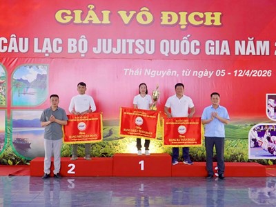 Thái Nguyên vô địch toàn đoàn Jujitsu Quốc gia 2026