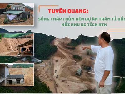 Người dân sống thấp thỏm bên dự án trăm tỉ đồng nối vào khu di tích 