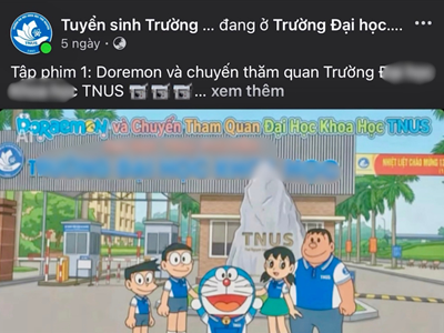 Nghi vấn xâm phạm bản quyền từ loạt video Doraemon quảng bá trường học ở Thái Nguyên