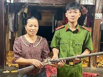 Thái Nguyên vận động người dân giao nộp vũ khí tự chế