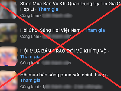 Lạng Sơn cảnh báo hiểm họa mua bán vũ khí trên không gian mạng