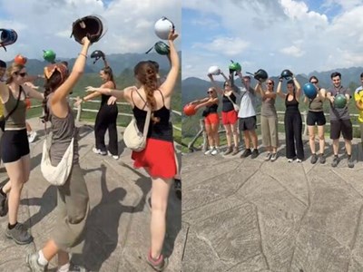 Clip triệu view về nhóm khách Tây múa theo nhạc Việt khiến dân mạng thích thú