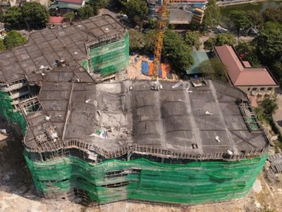Sập giàn giáo công trình hơn 200 tỉ đồng khiến 1 người tử vong