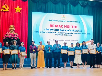 Kiên Giang sôi nổi Hội thi cán bộ công đoàn giỏi
