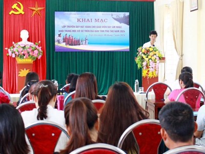 Đẩy mạnh phong trào hát Xoan trong trường học ở Phú Thọ