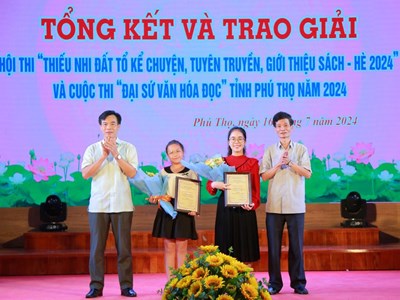 Trao giải Cuộc thi Đại sứ văn hóa đọc Phú Thọ năm 2024