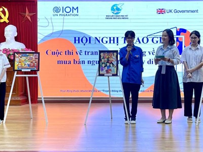 Trao giải cuộc thi vẽ tranh truyền thông về phòng, chống mua bán người 
