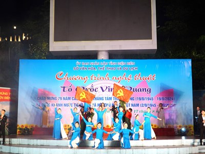 Điện Biên tổ chức biểu diễn nghệ thuật kỷ niệm Cách mạng tháng Tám và Quốc khánh 2.9