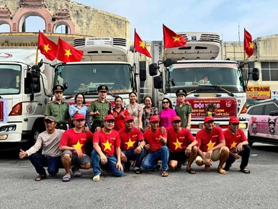 Kiên Giang hỗ trợ 55 tấn hàng hoá cho đồng bào miền Bắc