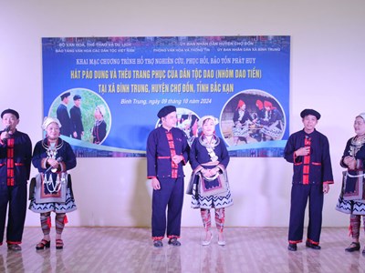 Bảo tồn di sản văn hóa phi vật thể dân tộc Dao ở Chợ Đồn