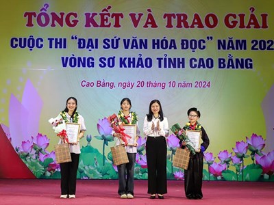 Trao giải vòng sơ khảo Cuộc thi Đại sứ Văn hóa đọc Cao Bằng năm 2024