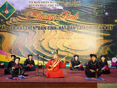 Ra mắt CLB hát Then, đàn Tính, hát dân ca ở Nguyên Bình