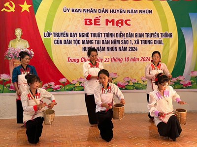 Lưu giữ nghệ thuật trình diễn dân gian dân tộc Mảng ở Nậm Nhùn 