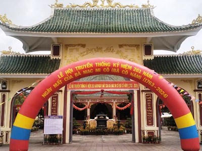 Lễ hội truyền thống kỷ niệm 261 năm ngày mất Bà Mạc Mi Cô 
