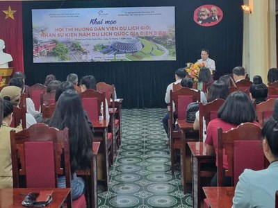  30 thí sinh tham dự Hội thi hướng dẫn viên du lịch giỏi tại Điện Biên