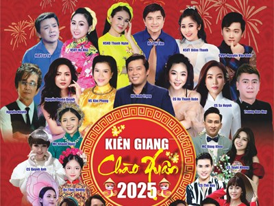 Hoạt cảnh Kiên Giang chào Xuân mở màn cho chương trình nghệ thuật đón giao thừa