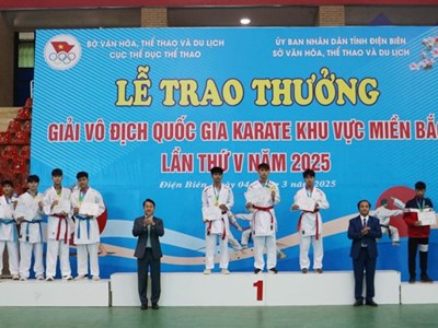 Bế mạc Giải vô địch quốc gia Karate miền Bắc lần thứ V