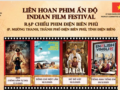 Trình chiếu các tác phẩm điện ảnh nổi tiếng Ấn Độ tại Điện Biên