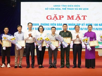 Điện Biên: Gặp mặt kỷ niệm 100 năm Ngày Báo chí Cách mạng Việt Nam 21.6