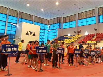 Hơn 120 VĐV tham gia Giải bóng bàn tỉnh Tuyên Quang 2025