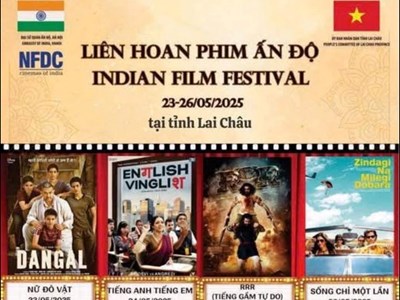 Trình chiếu các tác phẩm điện ảnh nổi tiếng Ấn Độ tại Lai Châu