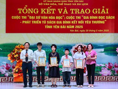 Trao giải Cuộc thi Đại sứ Văn hóa đọc Yên Bái năm 2025