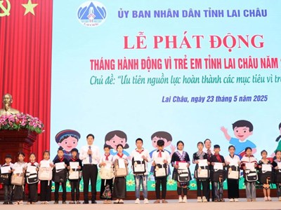 Lai Châu phát động Tháng hành động vì trẻ em năm 2025