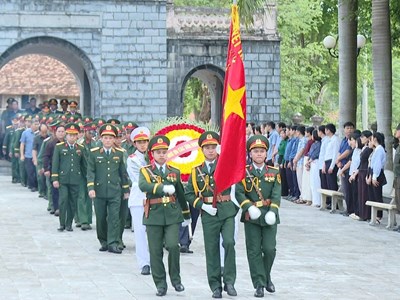  Điện Biên: Truy điệu và an táng hài cốt liệt sĩ quân tình nguyện tại Lào