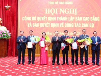 Hợp nhất Báo Cao Bằng và Đài Phát thanh - Truyền hình Cao Bằng