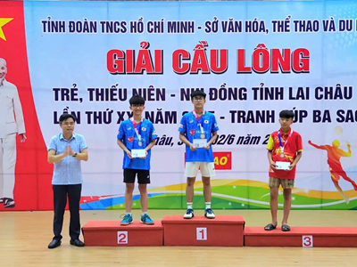 Giải cầu lông trẻ thiếu niên, nhi đồng Lai Châu 2025