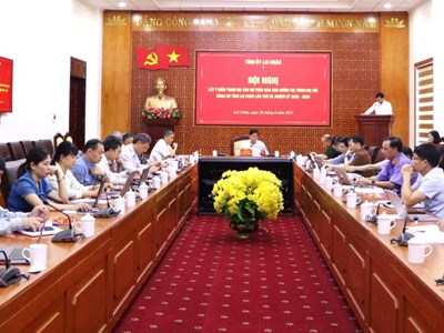 Lấy ý kiến vào dự thảo Báo cáo Chính trị trình Đại hội Đảng bộ tỉnh Lai Châu 