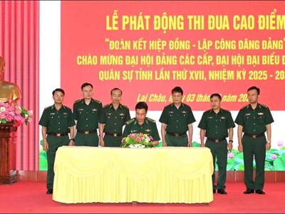 Phát động đợt thi đua cao điểm chào mừng Đại hội Đảng các cấp