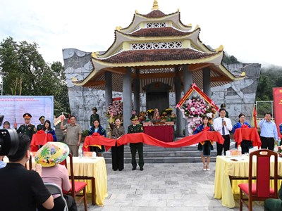 Khánh thành Nhà bia ghi tên các Anh hùng, liệt sĩ khu vực Dào San
