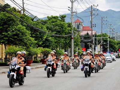 Điện Biên ra quân cao điểm trấn áp tội phạm, bảo đảm an ninh, trật tự