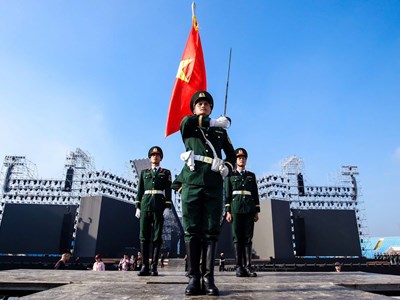 Tái hiện hình ảnh duyệt binh trên Quảng trường Đỏ tại Sân vận động Mỹ Đình