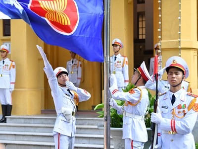 Lễ thượng cờ kỷ niệm 58 năm Ngày thành lập ASEAN