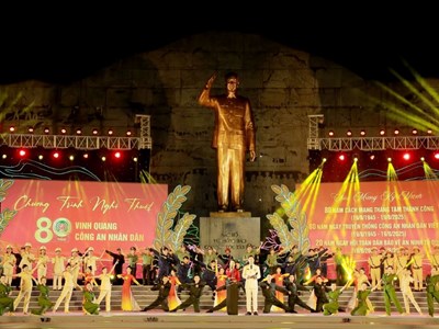 Đặc sắc chương trình nghệ thuật “80 năm Vinh quang Công an nhân dân”